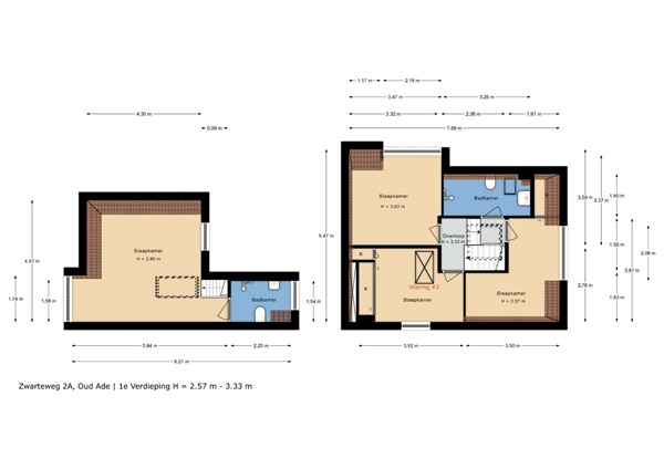 Floorplan - Zwarteweg 2a, 2374 BA Oud Ade